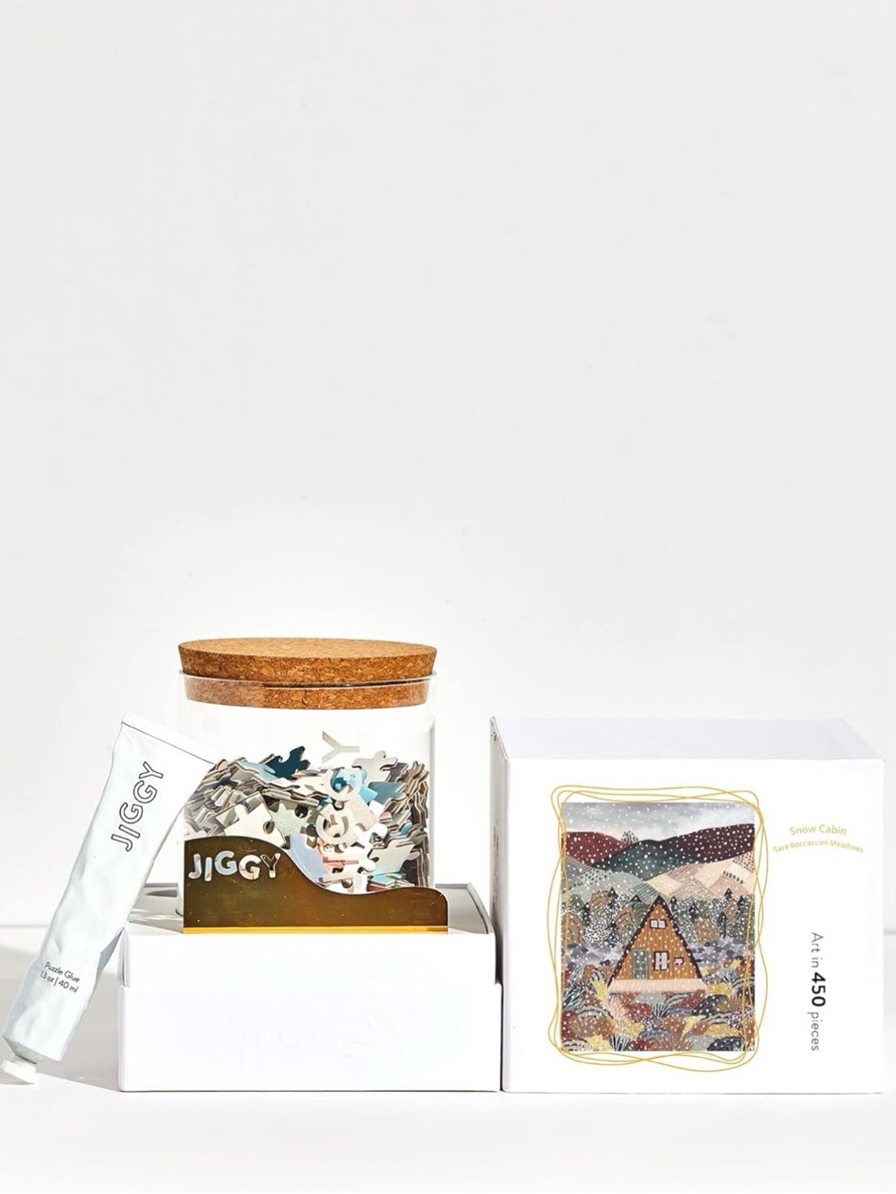 JIGGY - Luxury Jigsaw for Adults - Decorative Artwork + Glue Kit - Unique